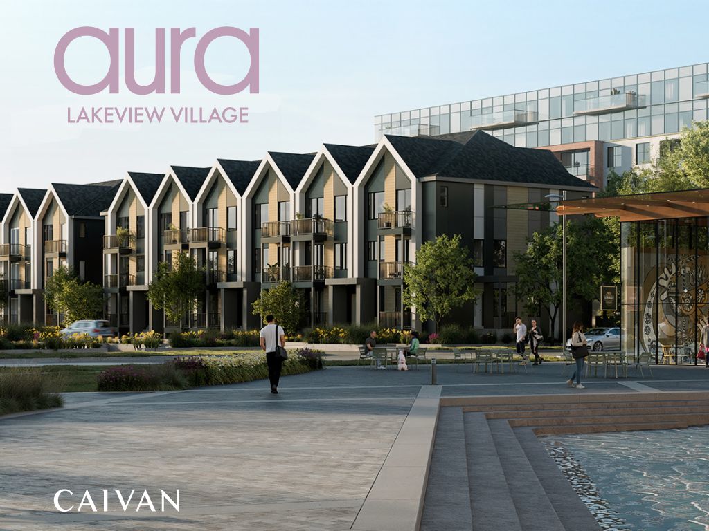 Aura townhomes at Lakeview Village