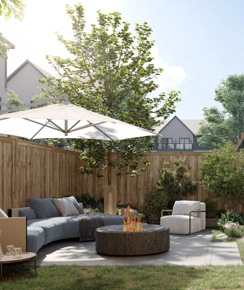 Backyard patio